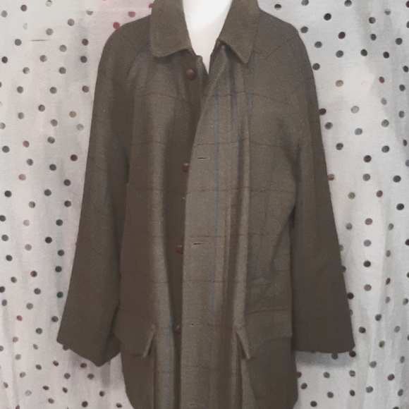 Vintage DAKS London Women's Wool Barn Coat Size L - Picture 2 of 7